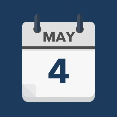 Calendar icon showing 4th May
