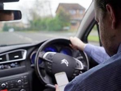 Driver using phone